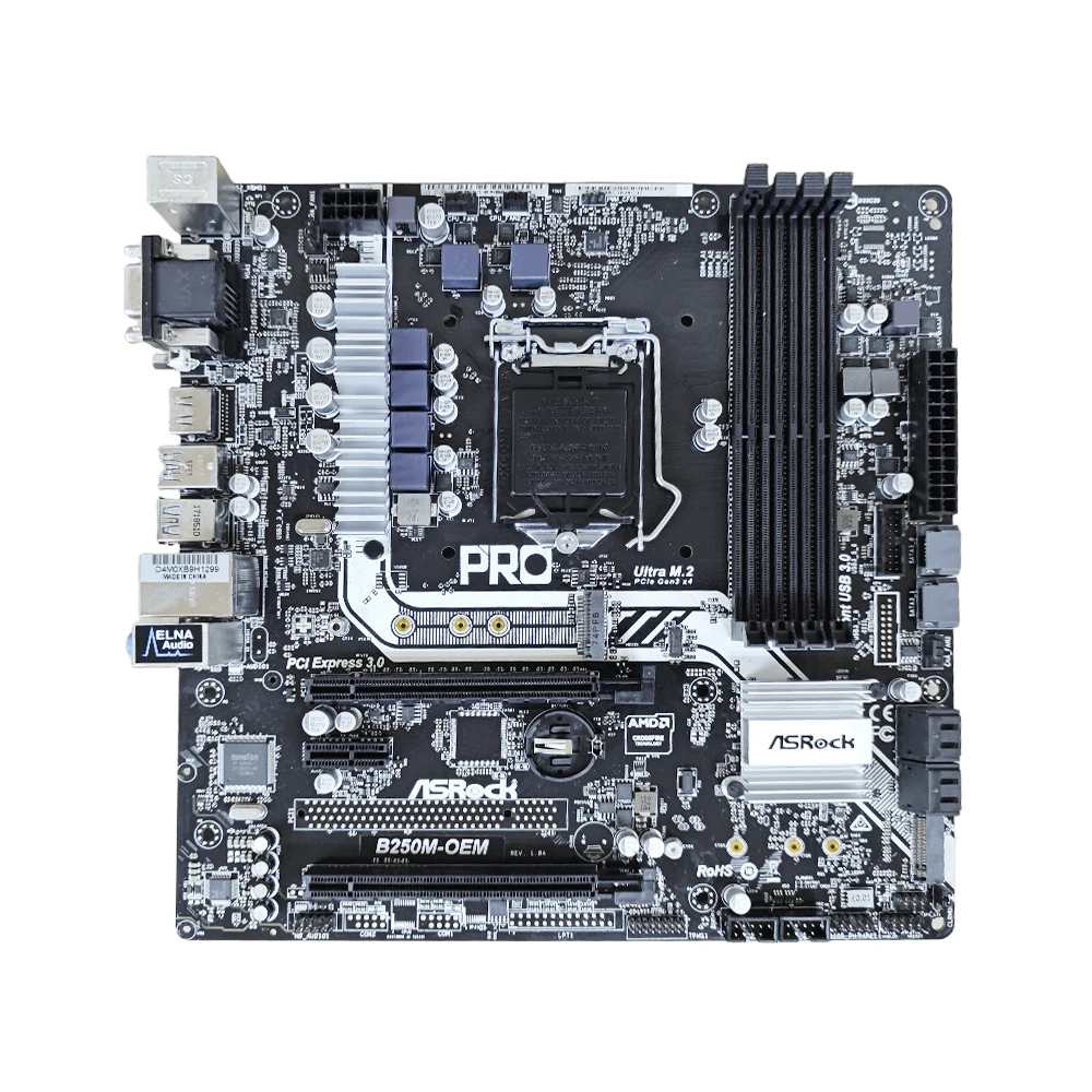 ASRock B250M-OEM Motherboard Intel B250 LGA 1151DDR4 64GB M.2 Micro ATX support  6700 6400 7100 6300 G3930 7700 7500 cpu