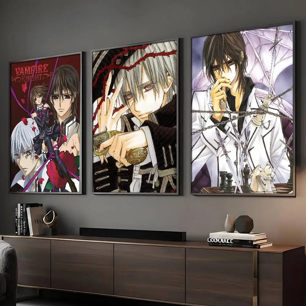 Anime Vampire Knight Poster HD Art Sticky Wall Wasserdicht Home Wohnzimmer Bar Dekoration