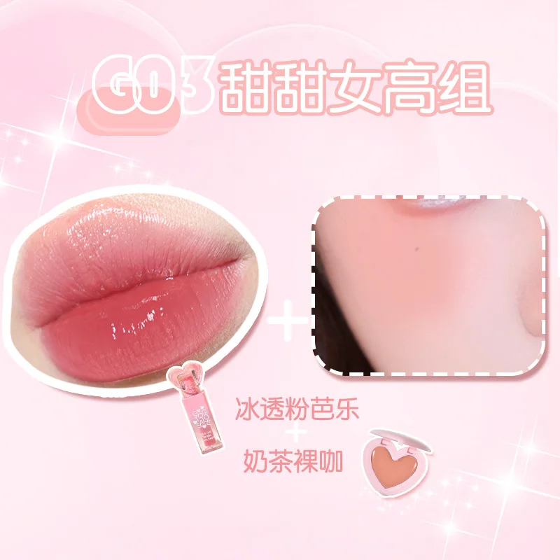 GOGO TALES-Ensemble de maquillage blush et eau, baume Jules