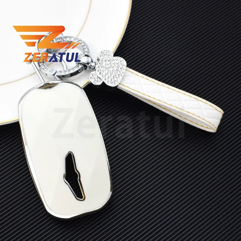 7 Buttons Auto Shell Fob Holder For Hyundai Genesis G90 G70 G80 Gv60 GV80 EQ900 2024 TPU Car Key Case Cover Accessories