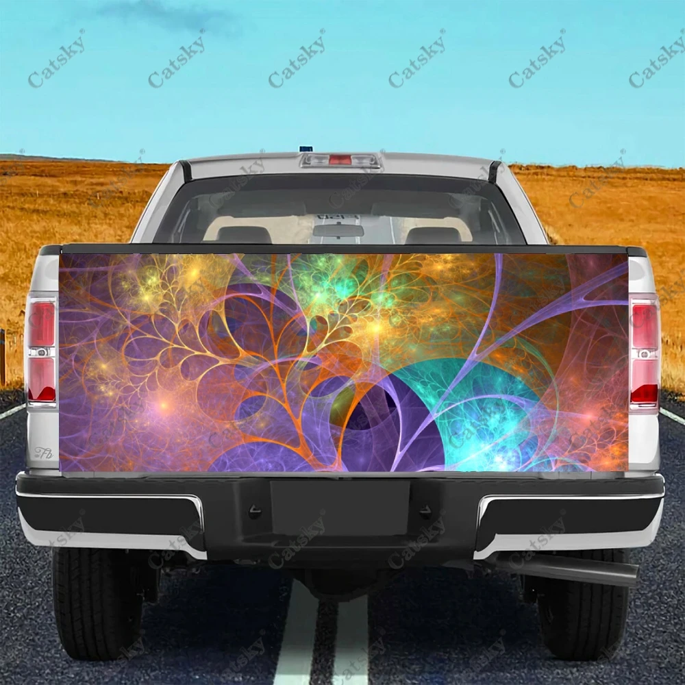 Cubic abstraction Car rear tail sticker modified package design painting suitable for SUV car truck package sticker decal