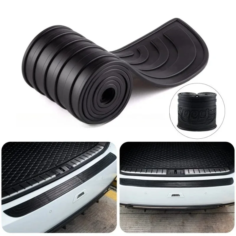 

Lyr 1 комплект, универсальная защитная полоса для багажника автомобиля, заднего бампера, резиновая накладка на порог, защитная накладка, накладка 104x9 см, автомобильный стиль