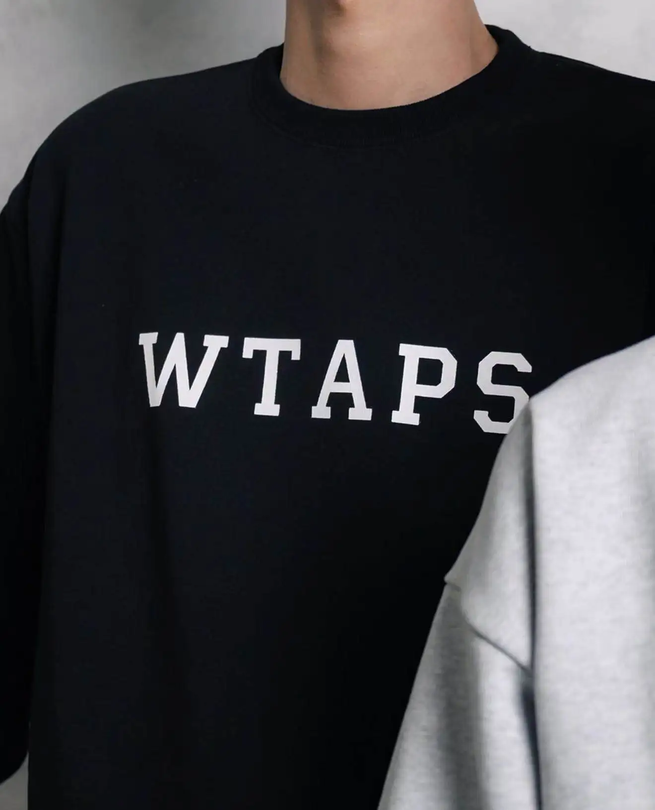 WTAPS 26AW Men's Heavyweight Crew Neck Sweatshirt Japanese Streetwear Oversized Solid Color Long Sleeve Pullover Casual Top