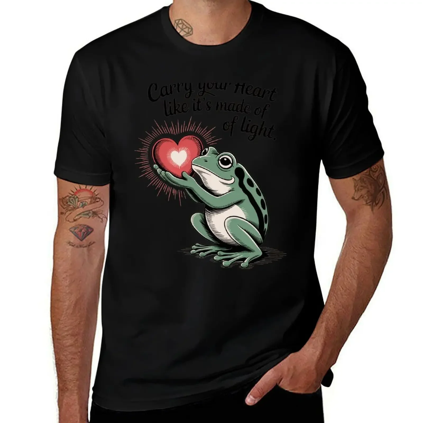 

Carry your heart like it’s made of light. T-Shirt Aesthetic clothing vintage man t shirt luxury t-shirt mens t shirt graphic