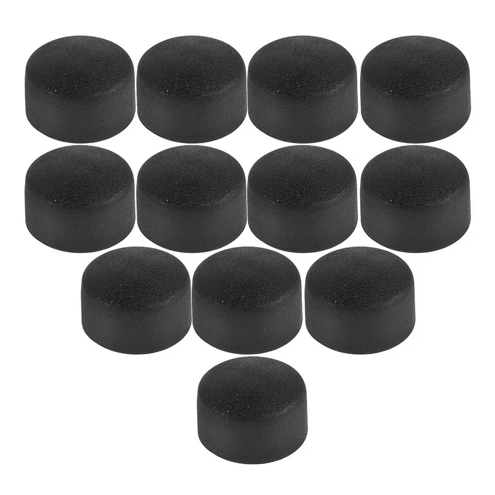 

20 Pcs Foosball Accessories 12 7mm Black Rod Covers Sturdy Plastic Easy Install Childsafe Portable Table Soccer End Caps