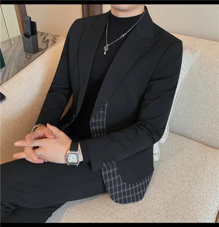 Jane-39 Men's Autumn and Winter New Suit Jacket Men's Single-breasted Suit