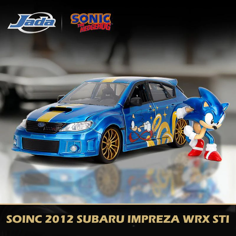 

Genuine Jada Sonic Movie Edition 1/24 Subaru 2012 Wrx Sti Paul Car Painted Rare Alloy Model Decoration Model Children Gifts