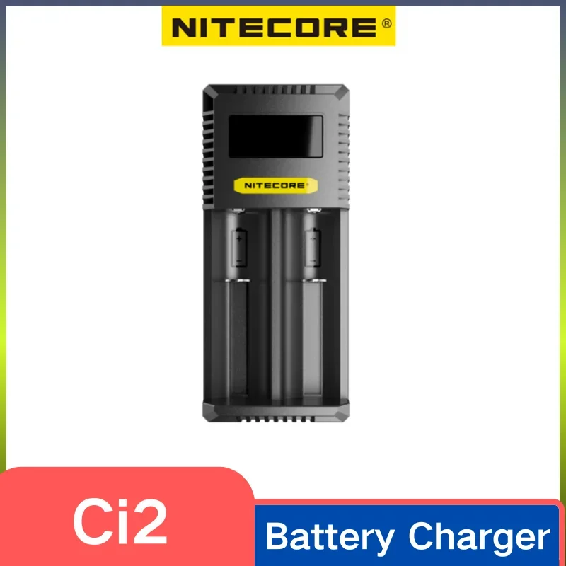 

Nitecore CI2 Dual-Slot USB-C Smart Charger for Li-ion Ni-Cd NiMH Batteries 18650 14500 CR123 16340 26500 18350 21700 AAA AA