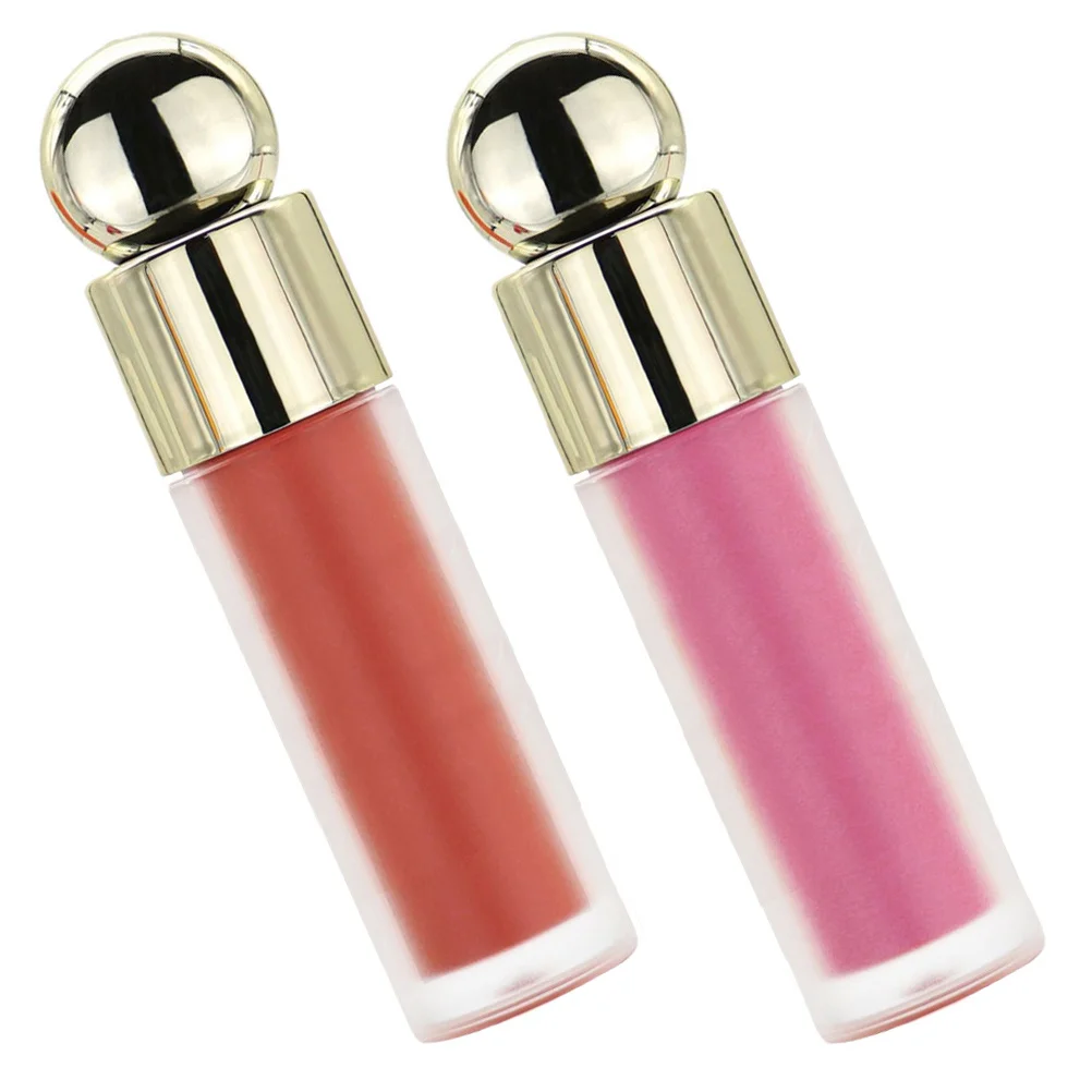 Colorete líquido, crema suave hidratante, colorete de labios y mejillas mezclable, maquillaje facial con acabado rugiados Natural de larga duración, 2 uds.