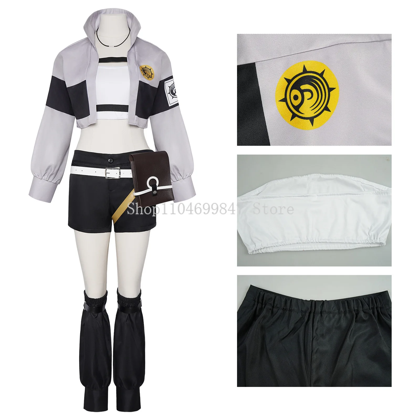 Gachiakuta Riyo Reaper Cosplay Costume Anime Uniform Choker Akuta Cleaners Set Halloween Cos Props For Women Girls Adult