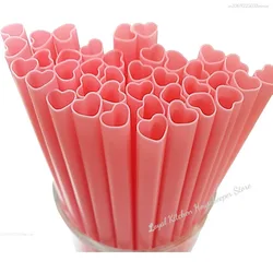 10pcs Creative Heart Pink Disposable Straw Bride Straws Tribe Supplies Hen Parti Bride To Be Bachelor Party Wedding Supplies