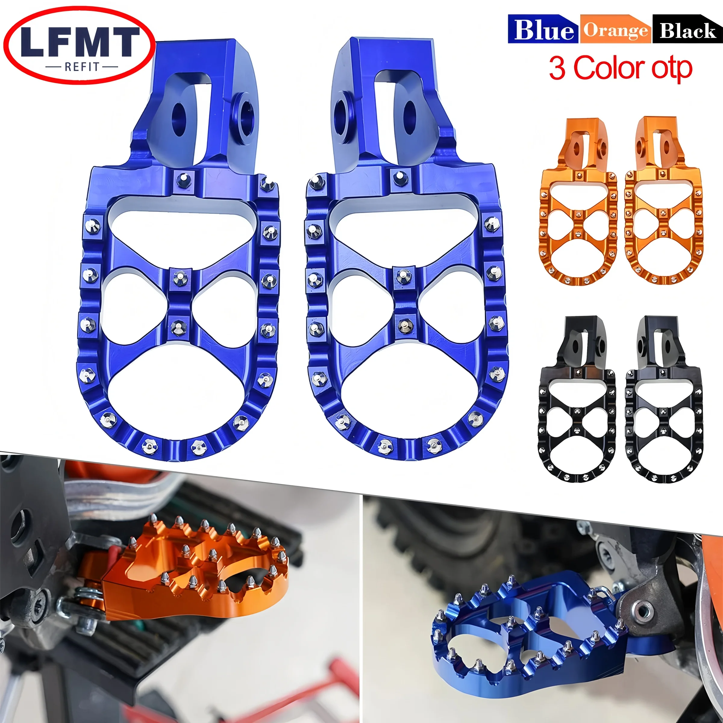 Motorrad CNC Fußrasten Pedale für KTM SX SXF EXC EXCF XC XCF 125 150 250 300 350 450 500 2017-2023 Motocross-Teile