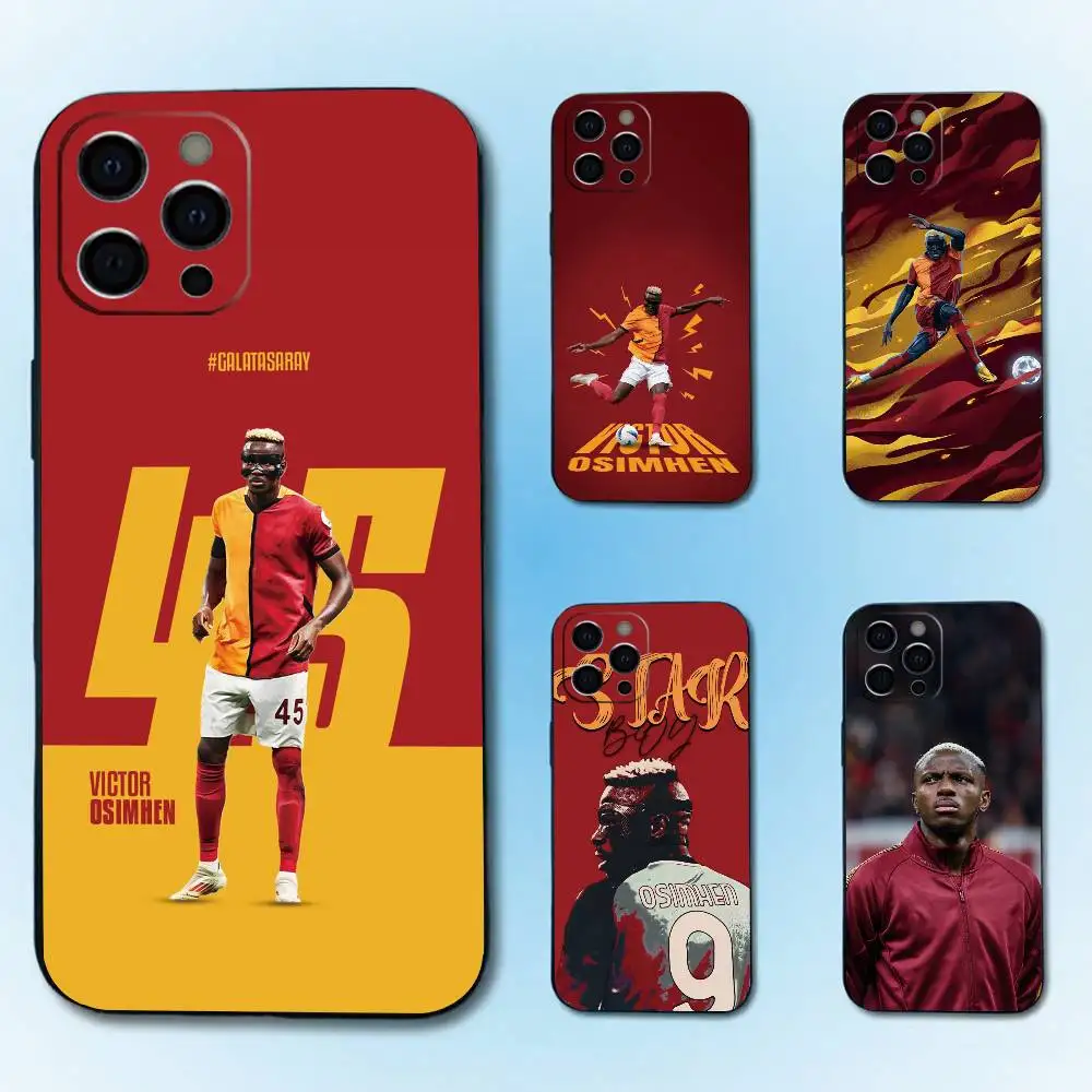 F-Football V-Victor O-Osimhen  Phone Case For iPhone 17, 16,15,14,13,12,11 Plus,Pro Max, Others Soft Black Cover