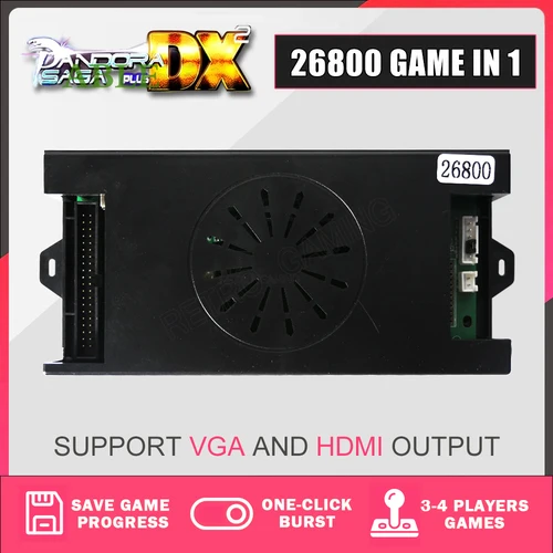 Imagen 2 del producto 26800 en 1 Pandora Saga Box DX2 Plus Kit de bricolaje Joystick de 8 vías estilo americano botón Bartop Arcade consola de juegos gabinete
