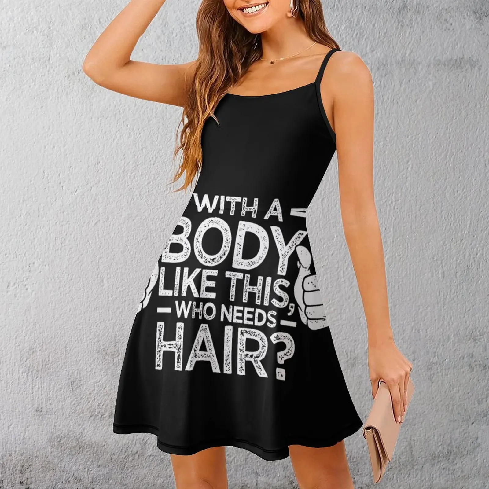 

Body Pride Graphic Tee Women's Sling Dress Top Quality Sexy Woman's Dress Funny Novelty Cocktails Dresses