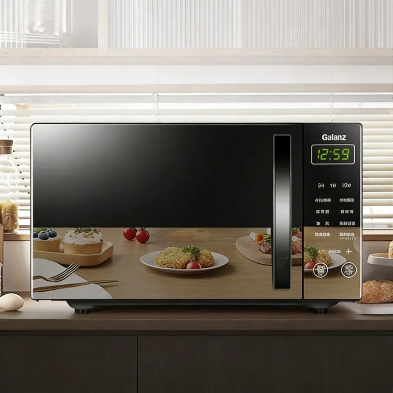 Microwave Oven Combo 20L Household 700W Energy Saving Flat Plate Lightwave Grilling and Quick Defrost
