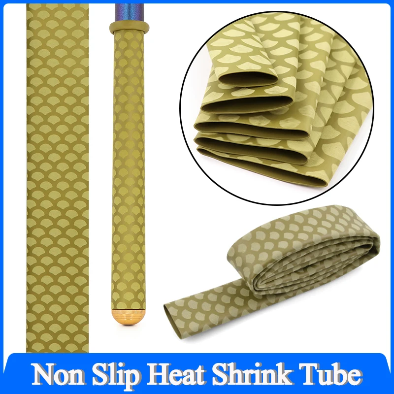 

1M/Pc Gold 15/18/20/22/25/28/30/35/40/45mm Non-Slip Heat Shrink Tube Bicycle Handle Fishing Rod Wrap Waterproof Skid Protector