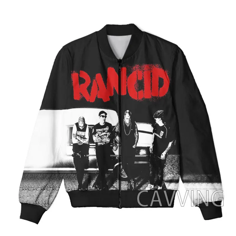 

CAVVING 3D Printed Rancid Band Zipper Bomber Jackets Men Overcoat Mens Coat Zip Up Jackets for Women/Men