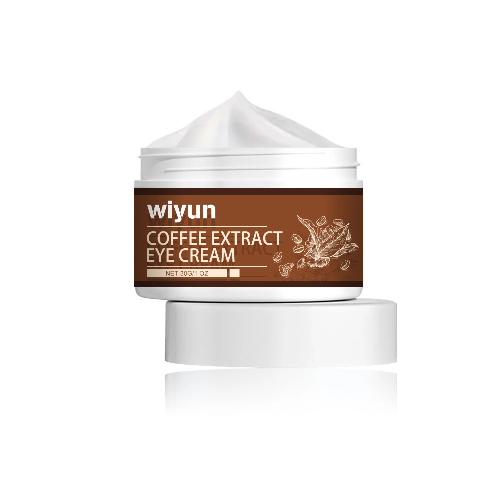 Wiyun Caffeine Moisturising Eye Cream Lightens Fine Lines and Dark Circles Lifts Contours Nourishes and Firms Skin Hydrates