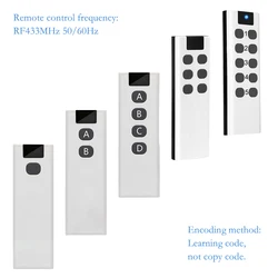 Interruttore di controllo remoto Wireless RF433mhz con distanza multicanale di segnale anti-interferenza da 50-100M e penetrazione della parete