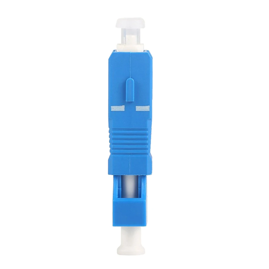 Fiber Optical Coupler SC Male to LC Female Adapter Blue ABS Plastic for High-speed Data Transmission