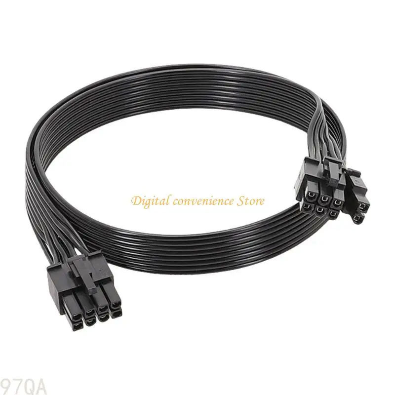 

97QA 50cm PCIE GPU Power Cable 8Pin to 6+2 Pin for GPU Power Supply with U Terminals