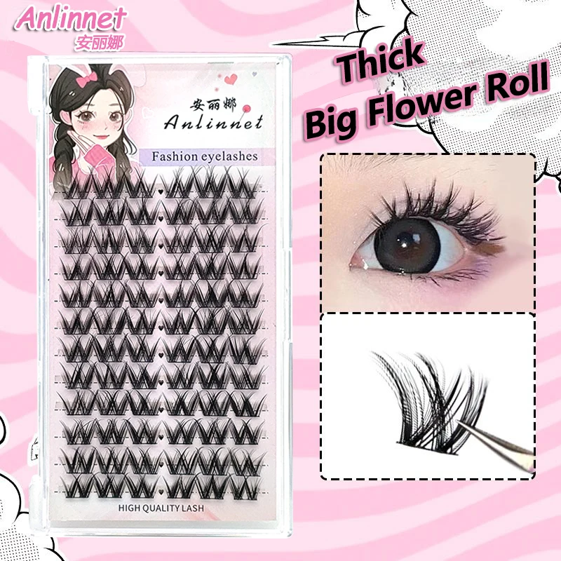 W-shaped lash clusters Natural Eyelash extensions Wholesale Eyelash DIY Makeup Individual False Eyelashes Cosmetics Anime Lashes