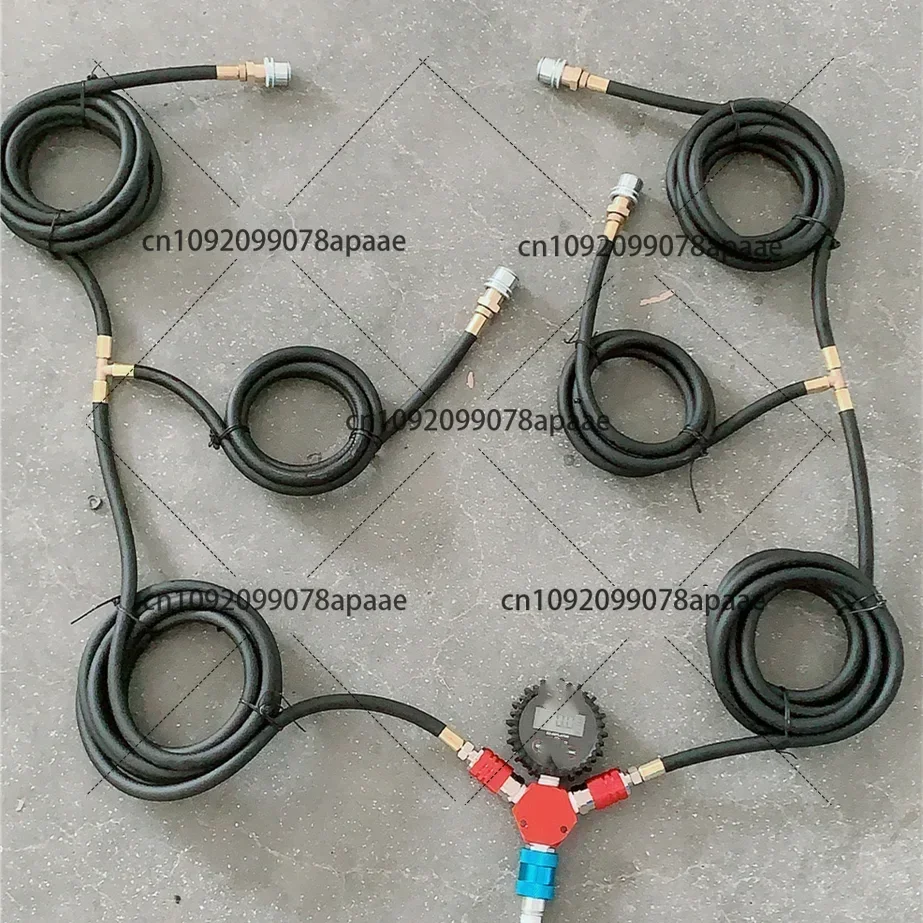 4 Way Tire Inflation Deflation System Off-Road Digital Pressure Gauge Customize Hose and Air Chuck