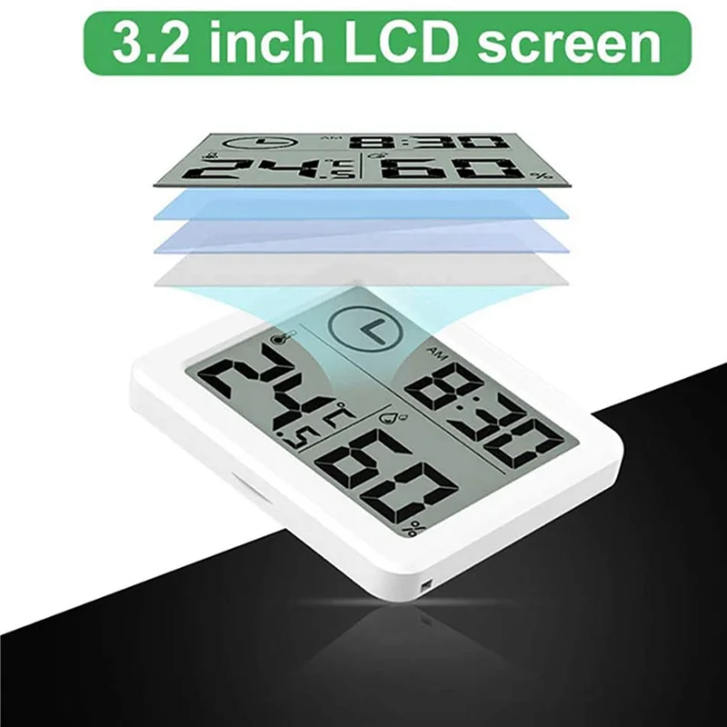 

ABRW-2X Room Thermometer, Humidity Meter, Temperature And Hygrometer With LCD Screen Monitor Temperature And Humidity