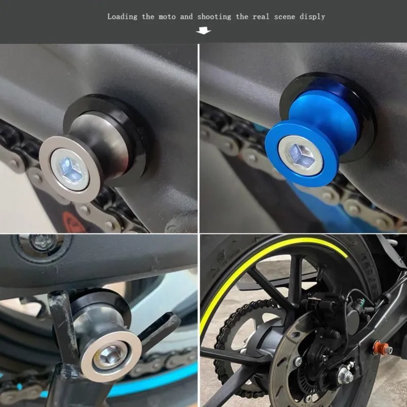 8MM Motorcycle Accessories CNC Swingarm Spools Slider Stand Screws Bolts For BMW S1000R S1000RR S1000 S 1000 R R 2009-2022 2023 