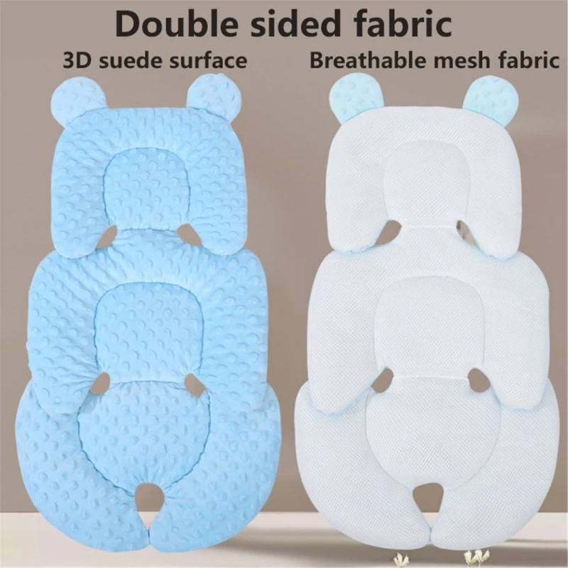 New Universal Cotton Baby Stroller Cushion Summer Winter Double-sided Baby Car Seat Cushion Pram Carrier Body Support Liner Pad