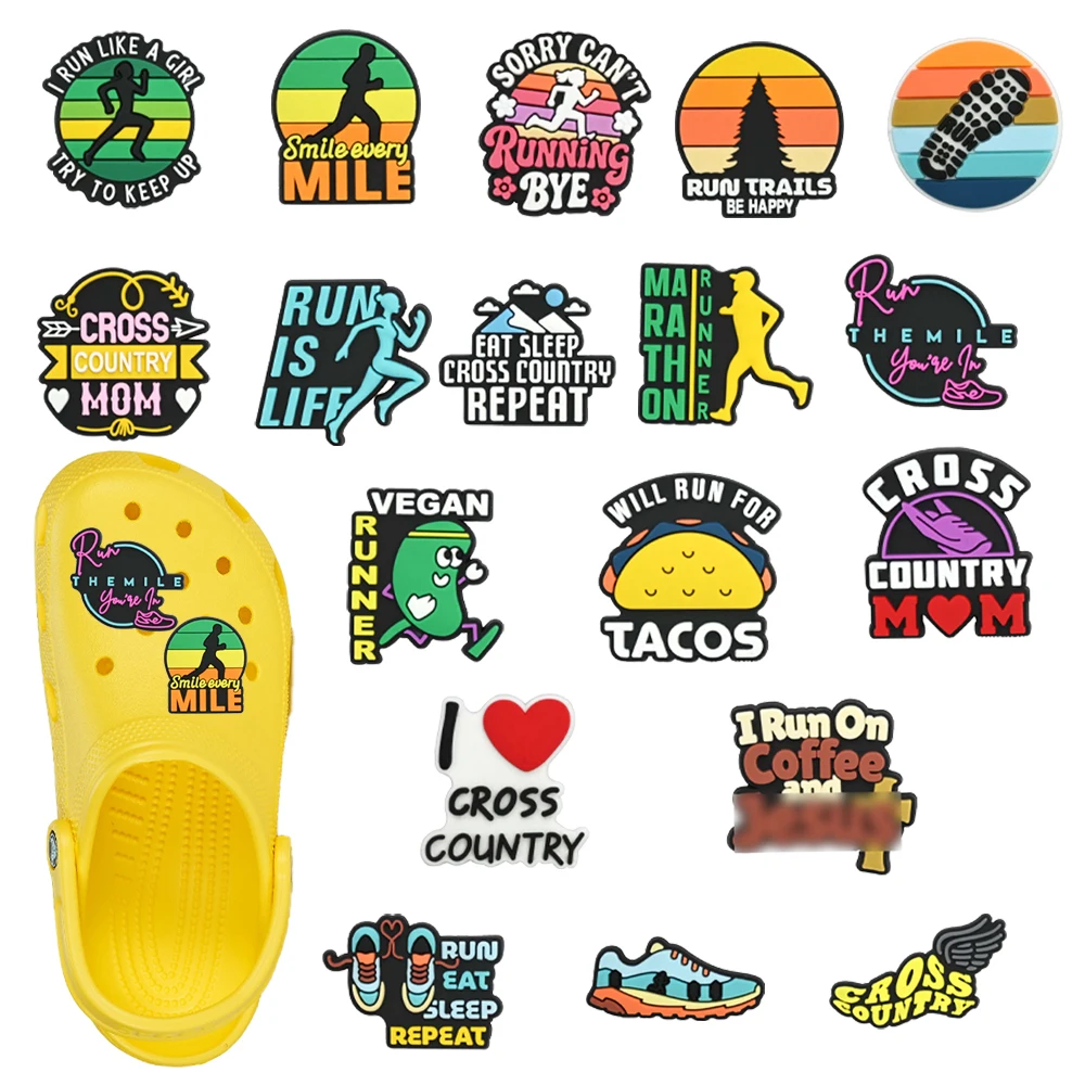 

Новые 18-компонентные аксессуары для обуви из ПВХ с мультяшными героями для мальчиков и девочек, съемные, водонепроницаемые, модные, для самостоятельной сборки