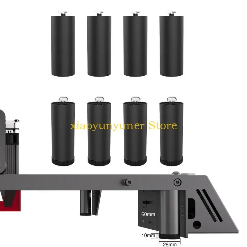 

P9JB 8Pcs Footpads Leg Raiser Raised Foot Pad 60mm Height Boosting Support Base Replacement for LONGER RAY5 Accessories