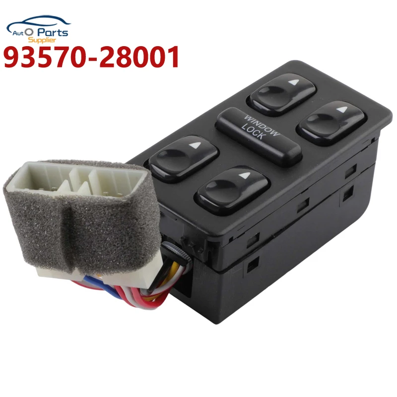 93570-28001 9357028001 for 1992 1993 1994 Hyundai Elantra Galloper Front Left Driver Side Electric Power Master Window Switch