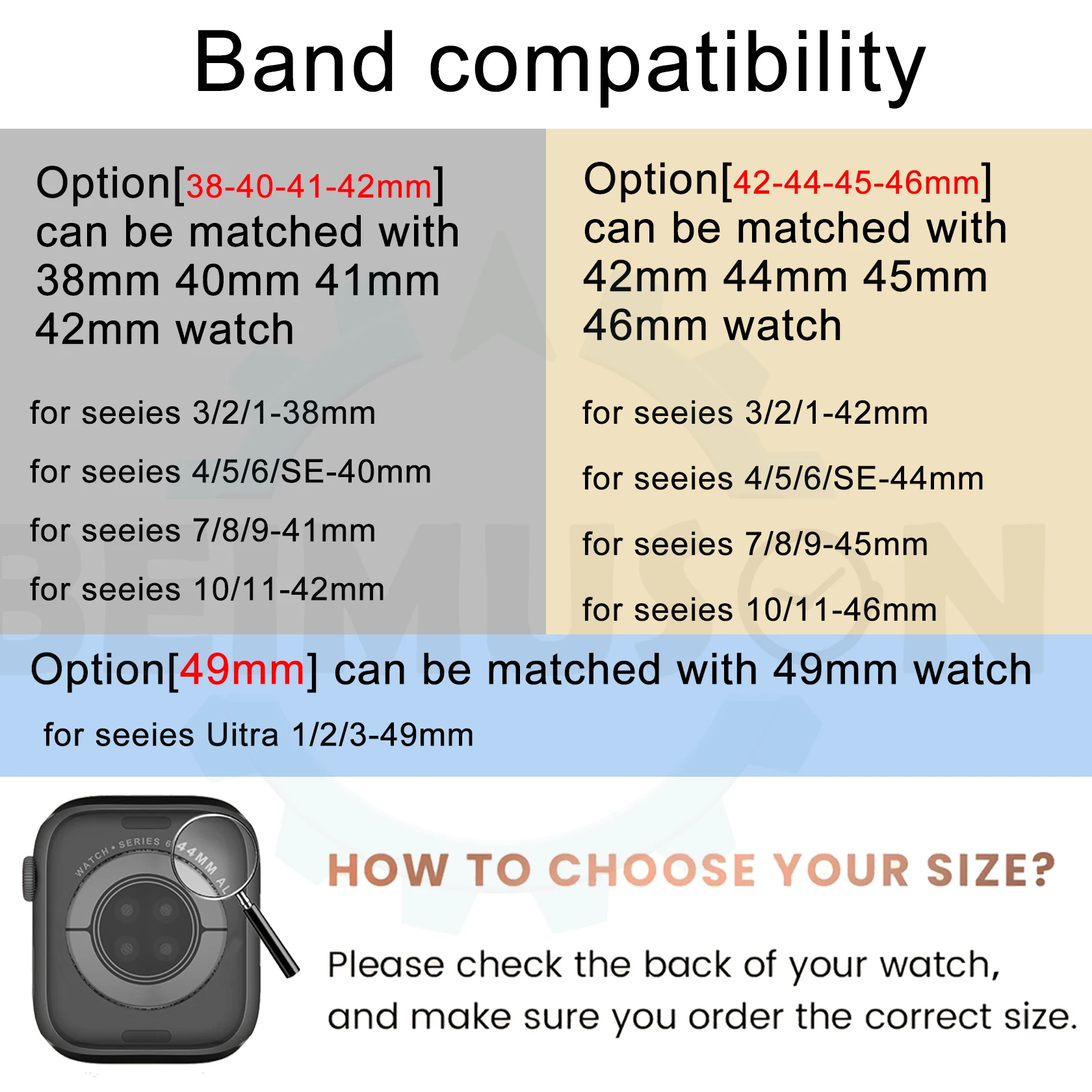 Für Apple Watch Armband 11/10/9/8/7/6/5/4/SE/Ultra Transparentes Silikonarmband iWatch Series Gehäuse+Armbänder – Detail 1