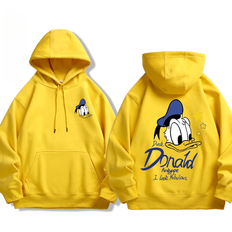 Daisy and Donald Duck Couple American style Cute Hoodie in the Spring and Autumn for Men's and Women's Couple's clothing