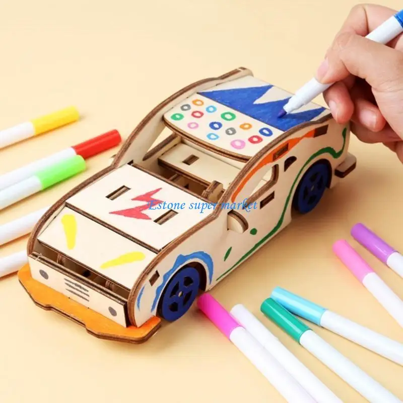 090b Papierfahrzeuge Versammlung Spielzeug Kinder Geburtstag Geschenk Kinder Zimmer Dekorationen