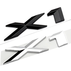 3D ABS Black Chrome Letters For Car Logo X1 Stickers X1 E84 F48 U11 2013 2016 2014 207 2018 2019 Lettering Accessories