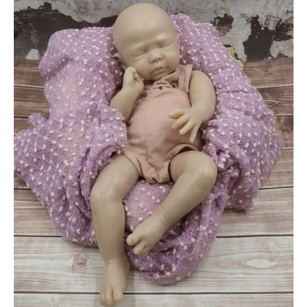 16inch Reborn Doll Kit Zori Soft Touch Unfinished Unpainted Reborn Doll Parts with Cloth Body Muñecas Kit Bebê Reborn