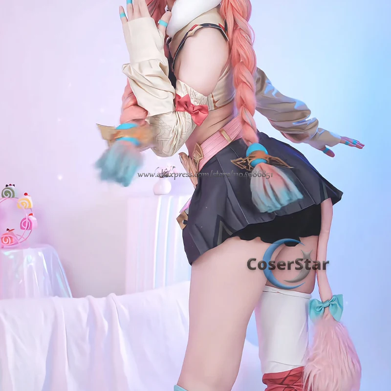 Game GenshinImpact Varesa Cosplay Costume Outfit VARESA Cosplay Dress Carnival Halloween Comic Animation Party Wig Shoes Suits image 4