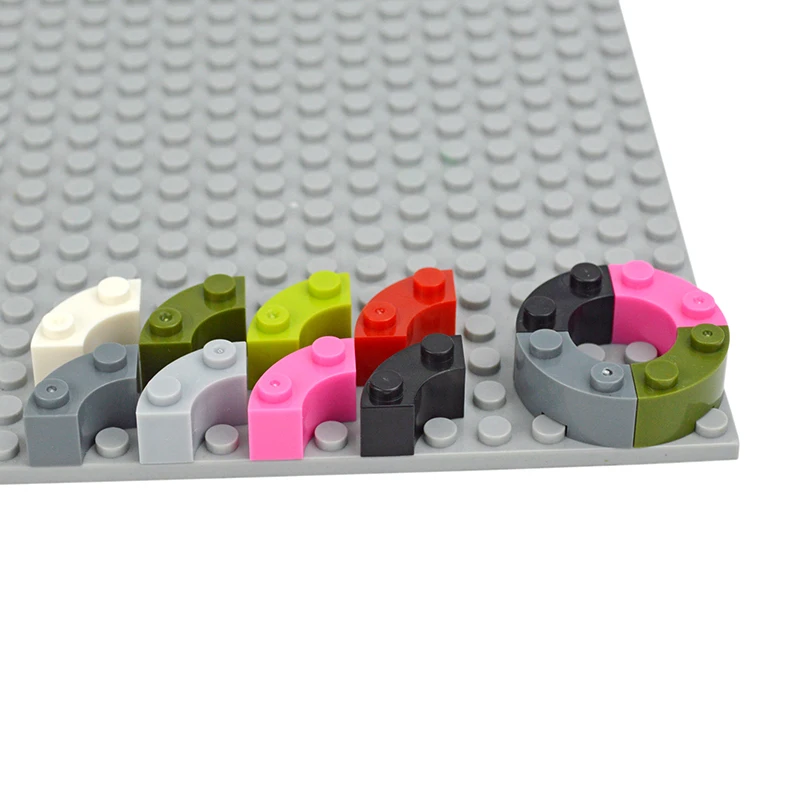 30 قطعة MOC اللبنات السميكة 85080 2x2 تغيير دائري منحني الطوب ملحقات البناء أجزاء 3063 الطوب ألعاب أطفال