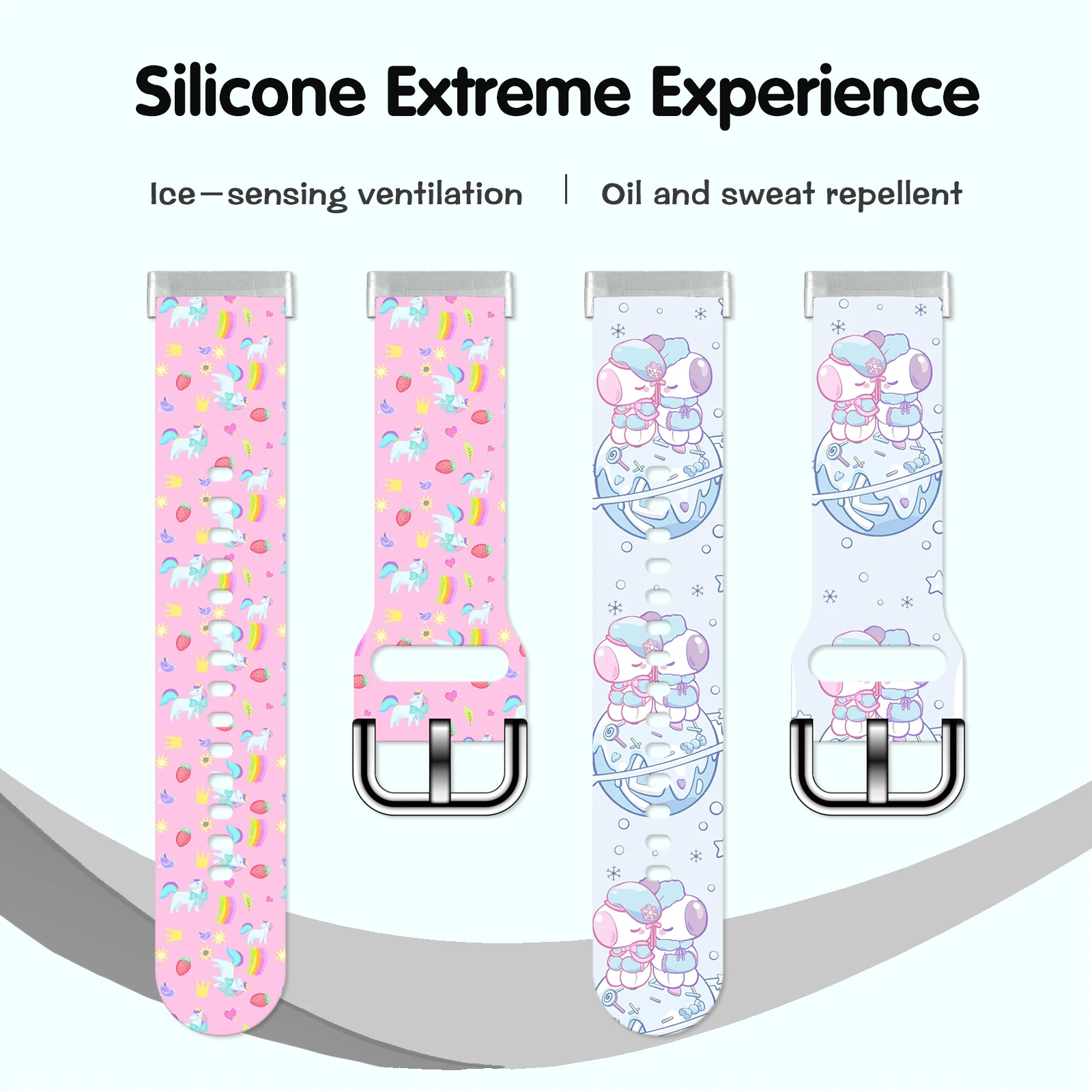 

Unicorn Series 2 Printed Strap for Fitbit Sense 2/1 Watchband Replaceable Bracelet for Versa 4/3 Watch Band for Women as a Gift