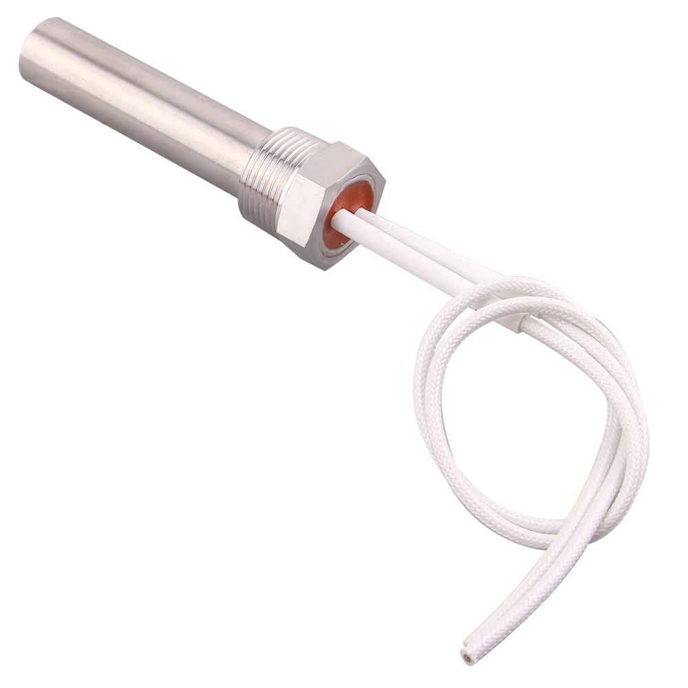 220V Cartridge Heater DN20 Cylindrical Heating Element Immersion Tubular Water Heater 0.25kw/0.5kw/1kw/1.5kw/2kw