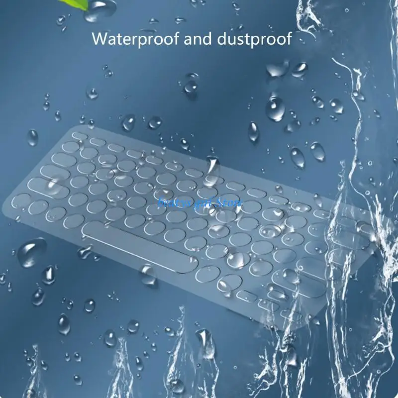 

C7AB Thin Silicone Keyboards Guard Seamlessly Compatibility Smooth Typing Washable For K380 Wireless Keyboards
