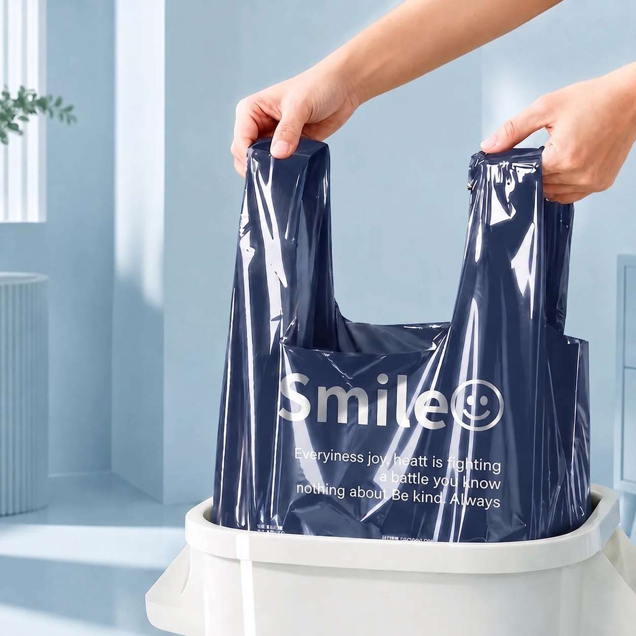 使い捨てゴミ袋 20L容量 家庭用ゴミ箱ライナー 50枚入り - Home Fragrance Jasmine のレビューと価格