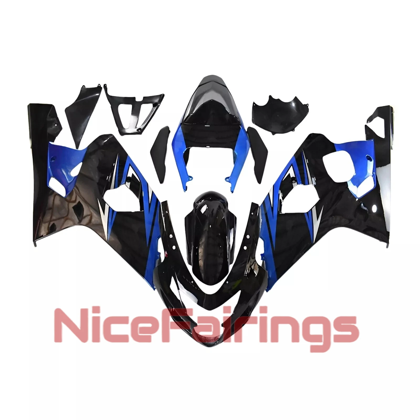 

Обтекатели мотоцикла GSXR 600 750 2004 2005 для GSXR600 GSXR750 04 05, синий, черный, комплект обтекателей из АБС-пластика