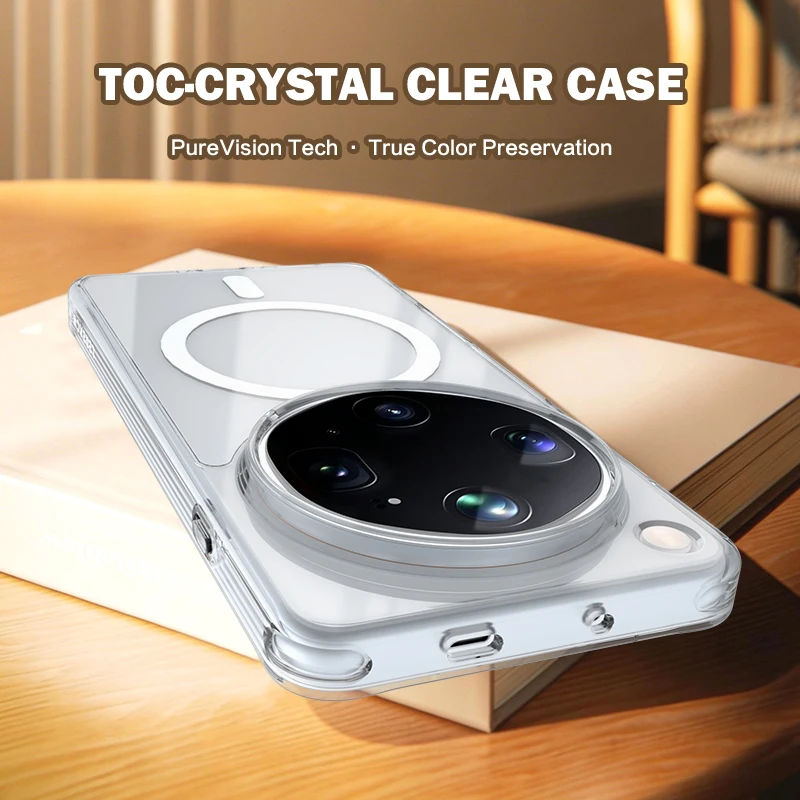 Lereach for OPPO Find X9 Ultra Magnetic Crystal Clear Phone Case-Ultra-Thin Shockproof | Anti-Scratch