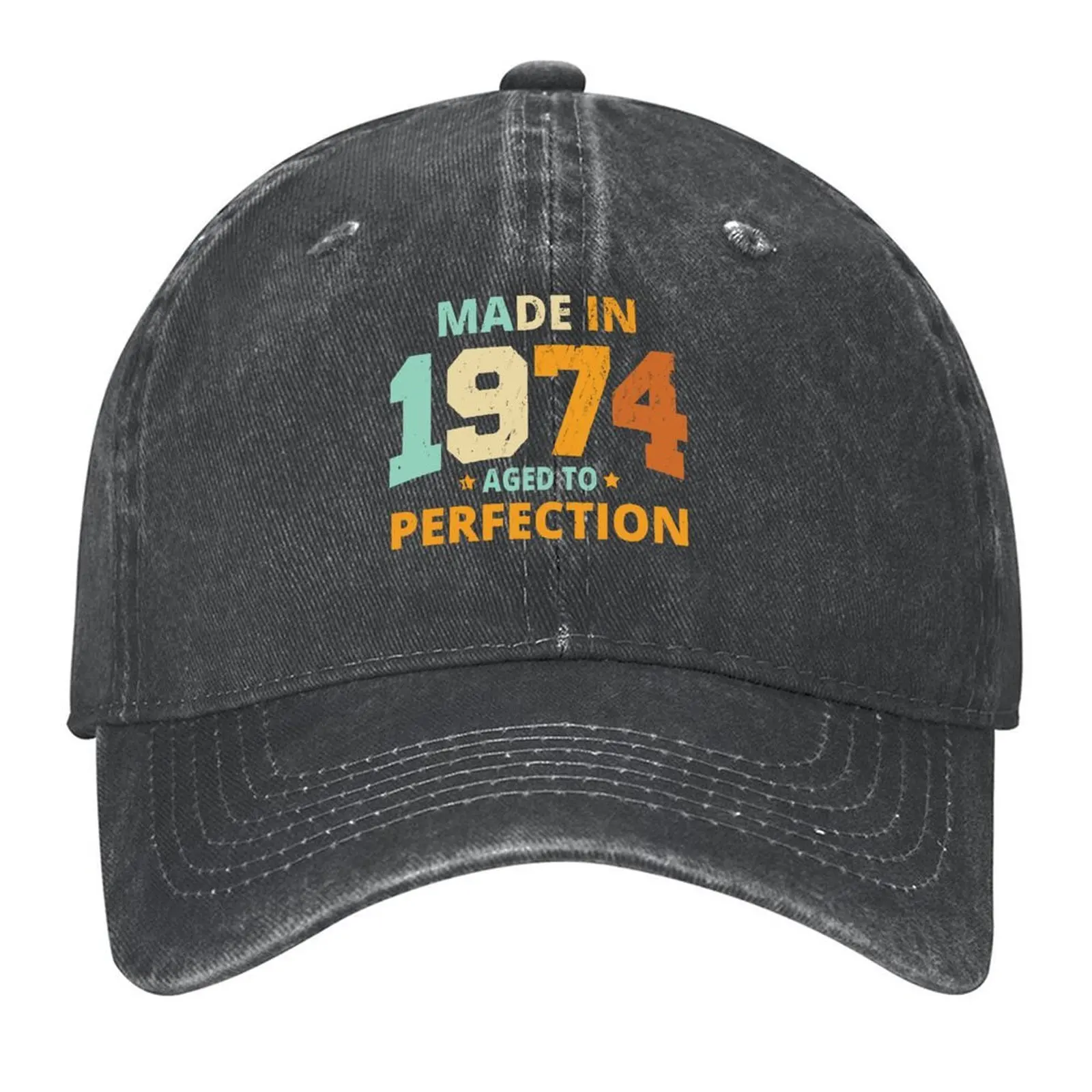 

Made In 1974 Aged To Perfection Baseball Cap Male hat Trucker Hat fashionable fishing caps man Women's Men's