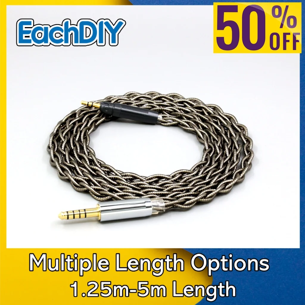 99% Pure Silver Palladium + Graphene Gold Earphone Cable For Ultrasone Performance 820 880 Signature DXP PRO STUDIO LN008231