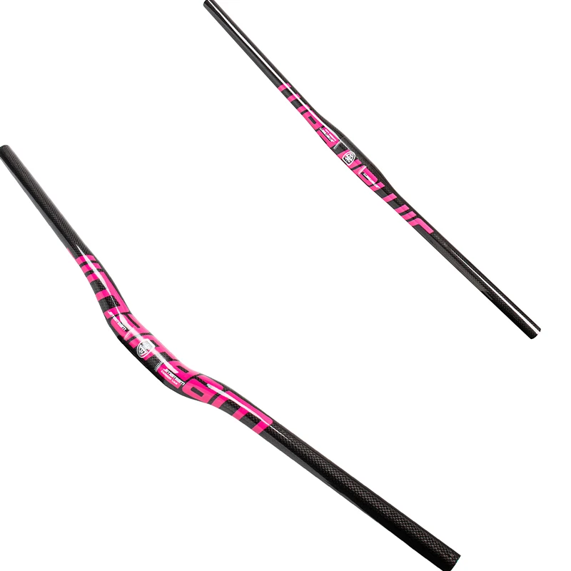 

Pink JIMAITEAM mountain bike straight handlebar MTB handlebar carbon fiber straight handlebar drop handlebar 31.8mm